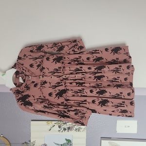 Kate Quinn 2t Bamboo Mauve Cowboy Dress GUC